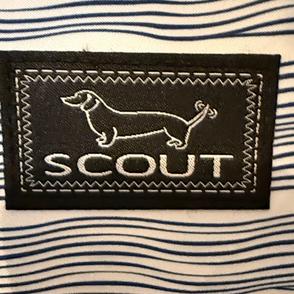 SCOUT Nooner Insulated Lunch Bag/Tote with Navy and White Waves - Picture 3 of 7